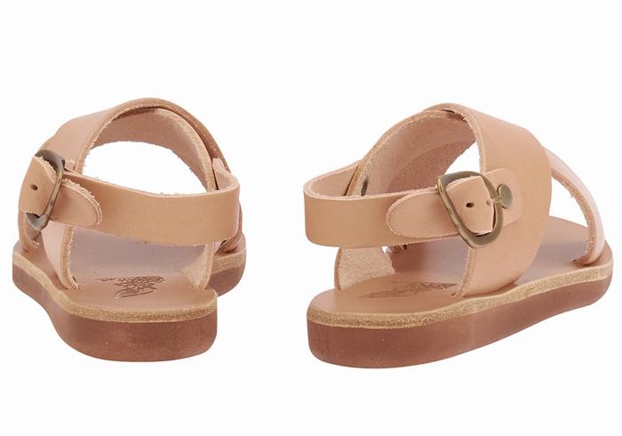 Ancient Greek Sandals Little Maria Soft Casual Sandaler Barn Beige | CBB236WV