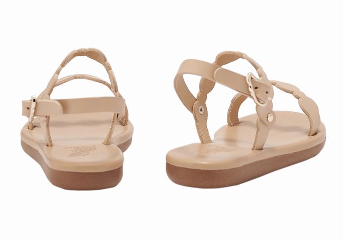 Ancient Greek Sandals Little Orion Soft Flate Sandaler Barn Beige | RDB5098OZ