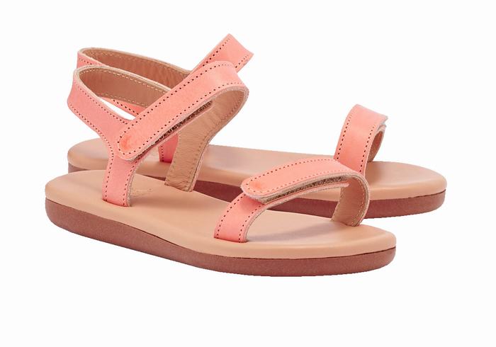 Ancient Greek Sandals Little Poros Soft Casual Sandaler Barn Rosa | QDR1781HU