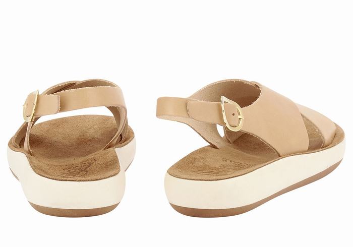 Ancient Greek Sandals Maria Comfort Platåsandaler Dame Beige | JLV5082YM