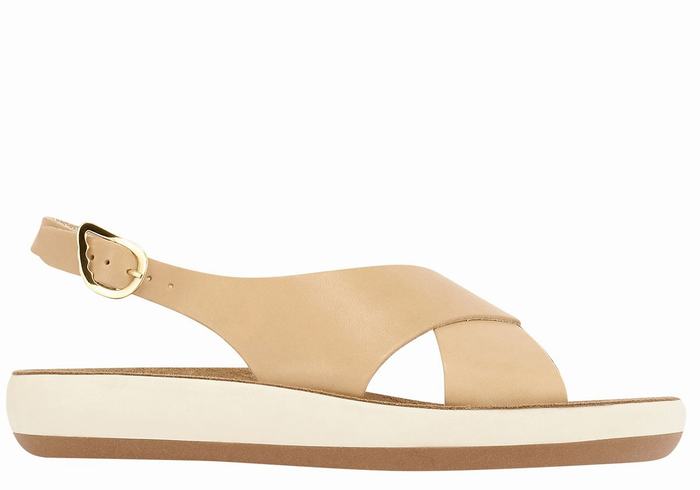 Ancient Greek Sandals Maria Comfort Platåsandaler Dame Beige | JLV5082YM