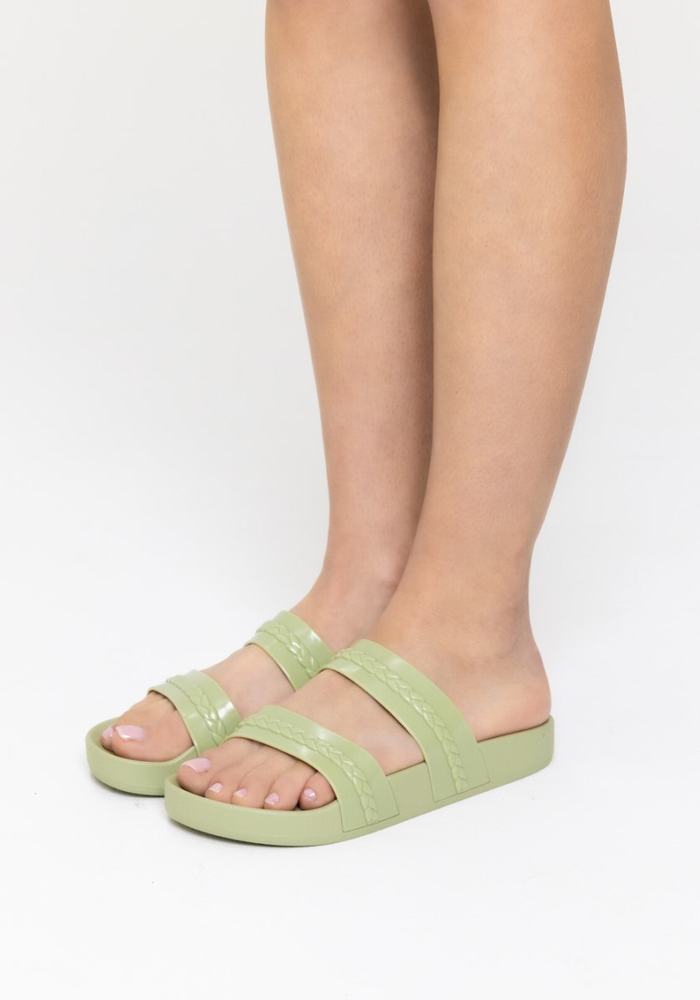 Ancient Greek Sandals Meli Slidesandaler Dame Grønn | RTC5983MA