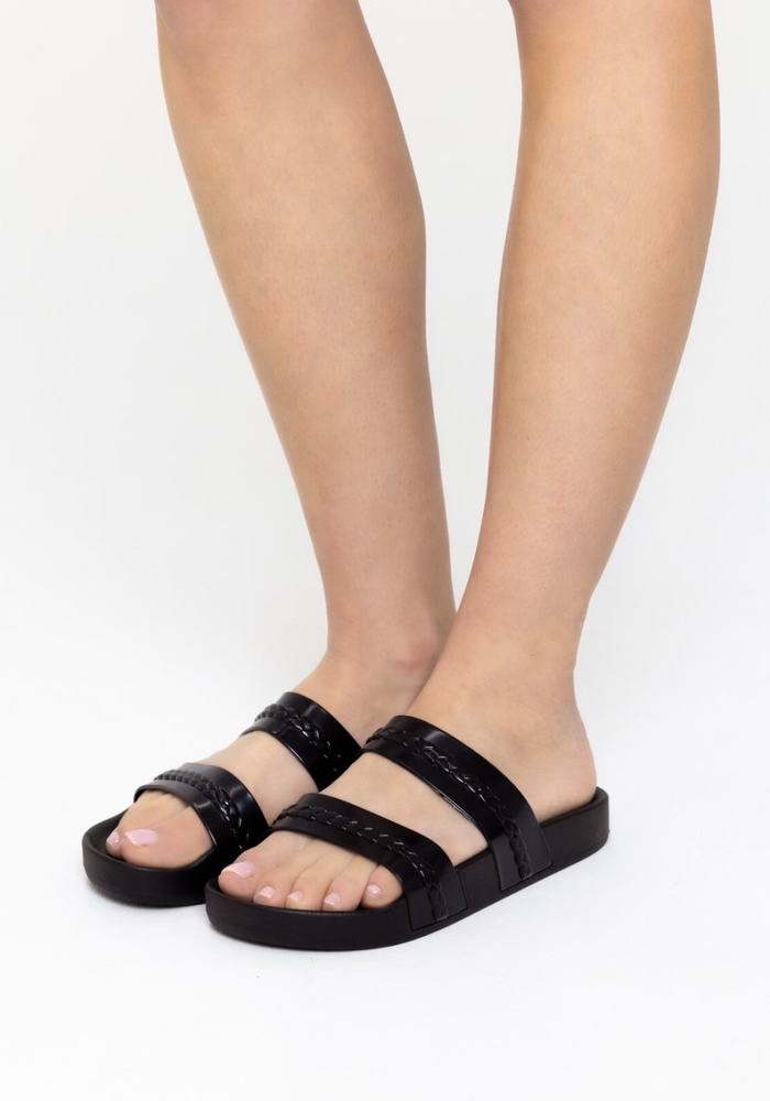 Ancient Greek Sandals Meli Slidesandaler Dame Svarte | NPH461TD