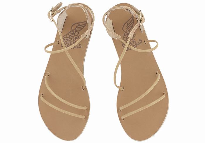 Ancient Greek Sandals Meloivia Sandaler Med Ankelrem Dame Beige | RSF3598VR