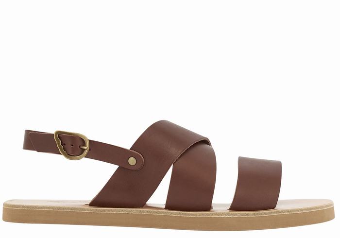 Ancient Greek Sandals Miltos Casual Sandaler Herre Kaffe | BEQ3511AL