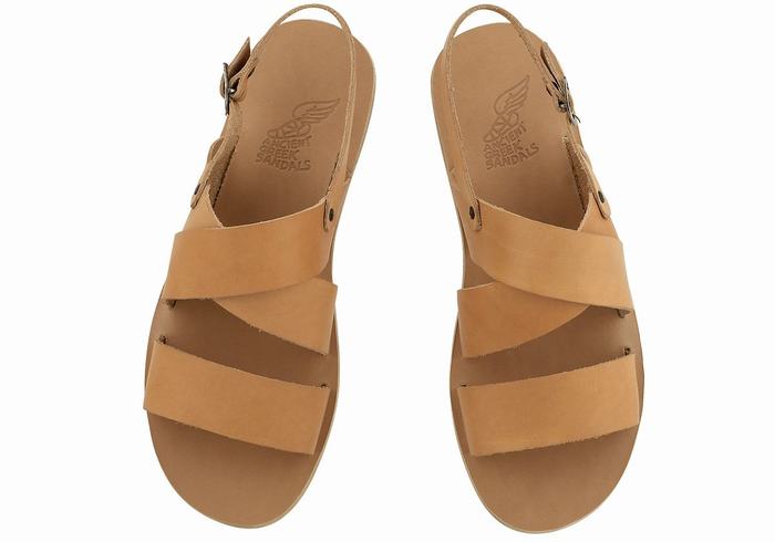 Ancient Greek Sandals Miltos Casual Sandaler Herre Beige | MSK10037GK