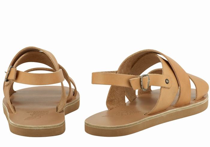 Ancient Greek Sandals Miltos Casual Sandaler Herre Beige | MSK10037GK