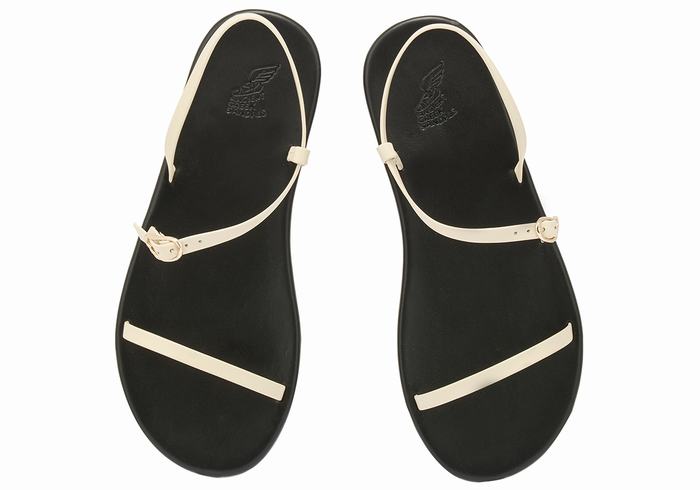 Ancient Greek Sandals Niove Sandaler Med Ryggreim Dame Hvite | APS2332EC