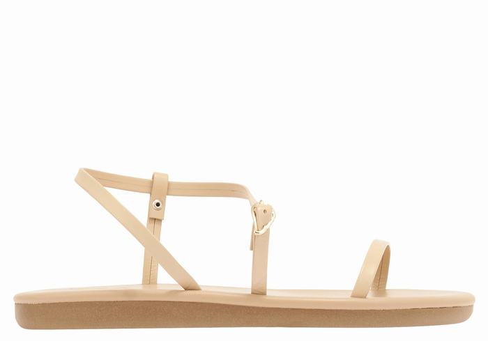 Ancient Greek Sandals Niove Sandaler Med Ryggreim Dame Beige | YVR7481WX