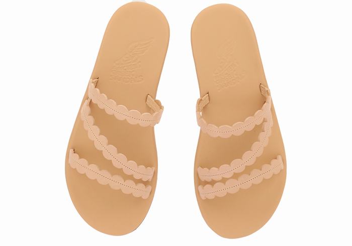 Ancient Greek Sandals Oceanis Slidesandaler Dame Beige | AJQ7788DD