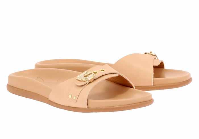 Ancient Greek Sandals Odi Slidesandaler Dame Beige | BGX7813TO