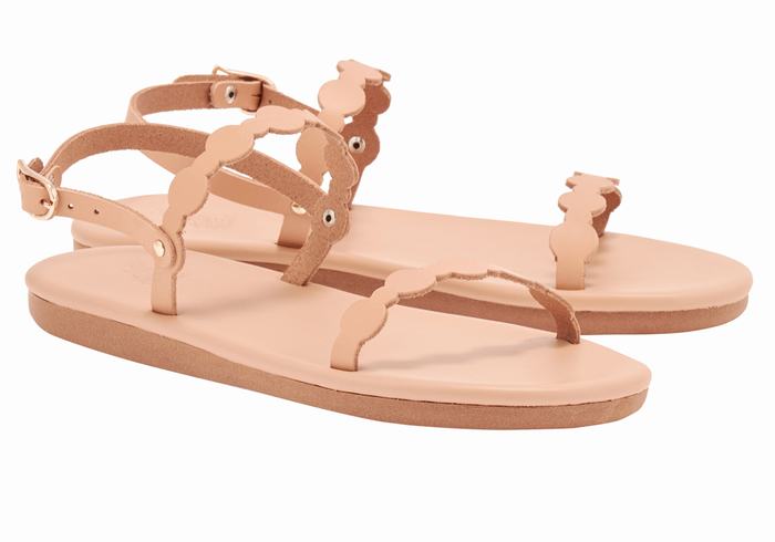 Ancient Greek Sandals Orion Sandaler Med Ryggreim Dame Beige | ADR5469NU