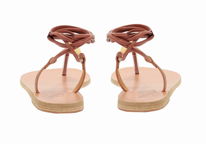 Ancient Greek Sandals Persephone Gladiatorsandaler Dame Rød | RJN4146LA