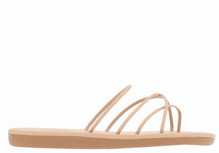 Ancient Greek Sandals Pu Slidesandaler Dame Beige | RLX2341QP