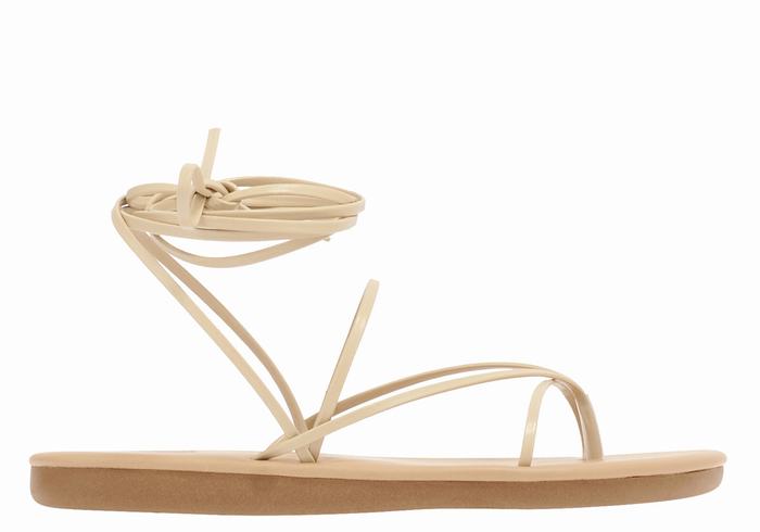 Ancient Greek Sandals String Gladiatorsandaler Dame Beige | ZKW537AP