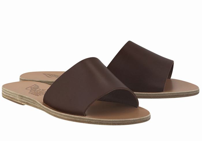 Ancient Greek Sandals Taygete Slidesandaler Dame Kaffe | IBQ7150YA