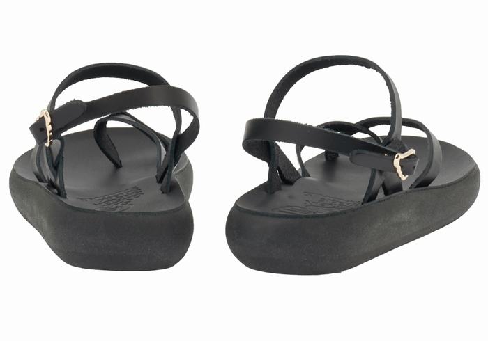 Ancient Greek Sandals Tereza Comfort Sandaler Med Ryggreim Dame Svarte | TDH6179EZ