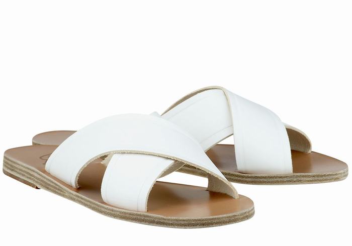 Ancient Greek Sandals Thais Slidesandaler Dame Hvite | NAF4262UD