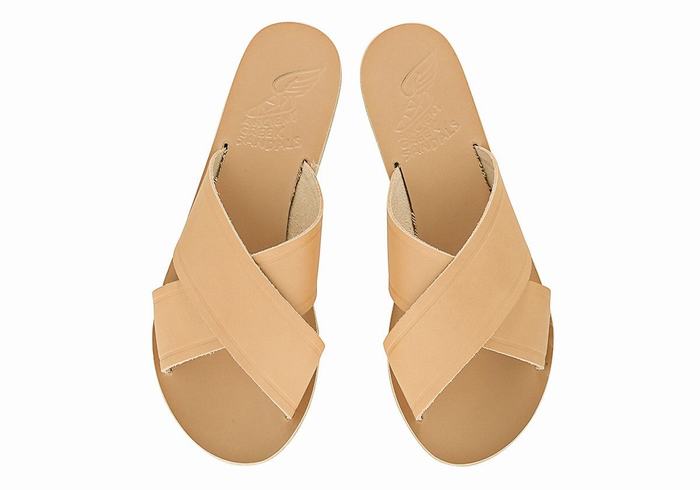 Ancient Greek Sandals Thais Slidesandaler Dame Beige | YUT7395XT