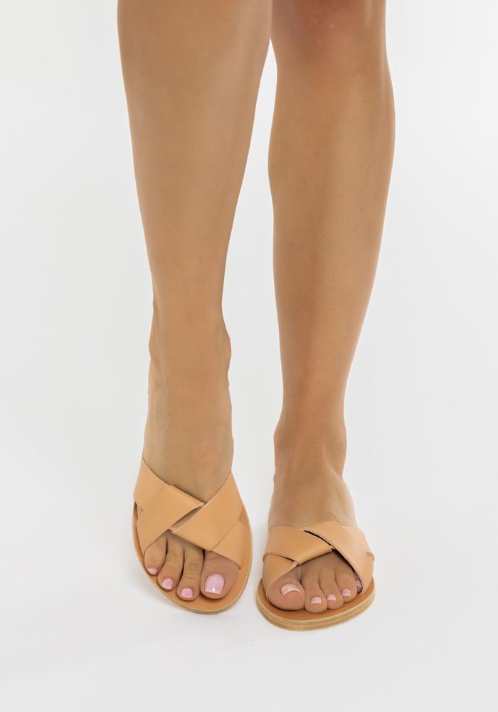 Ancient Greek Sandals Whitney Slidesandaler Dame Beige | LVE8633TO