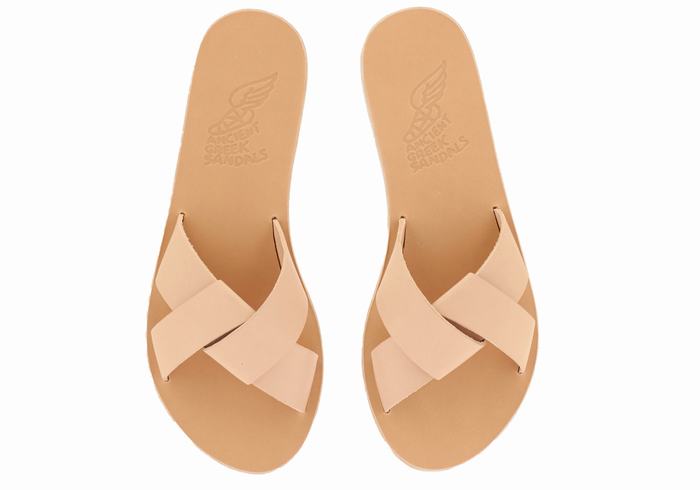 Ancient Greek Sandals Whitney Slidesandaler Dame Beige | LVE8633TO